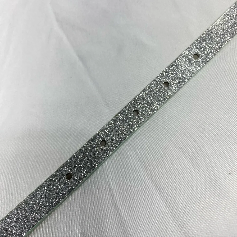 Cat & Jack Kid’s Silver Glittery Belt
